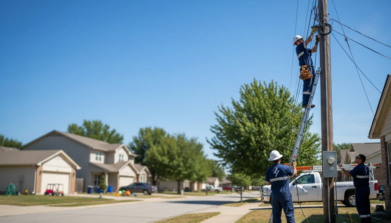 Residential electrician providing installation services in Cotton Plant, AR